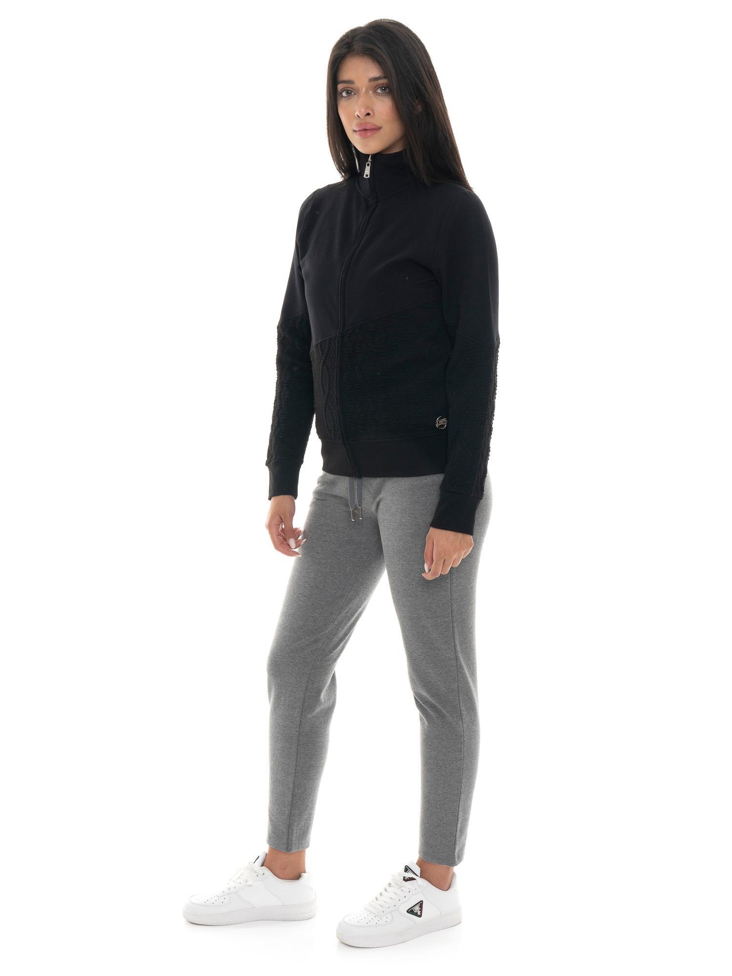 Sweatshirt feminina Leone 1947 Apparel, fecho, gola alta, inverno 2/7