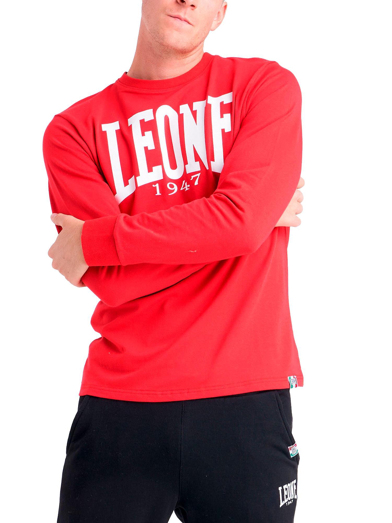 T-shirt da uomo maniche lunghe Leone 1947 Apparel 5/8