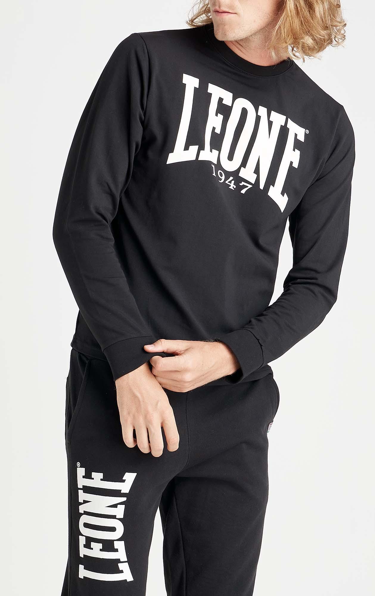 T-shirt da uomo maniche lunghe Leone 1947 Apparel 5/8