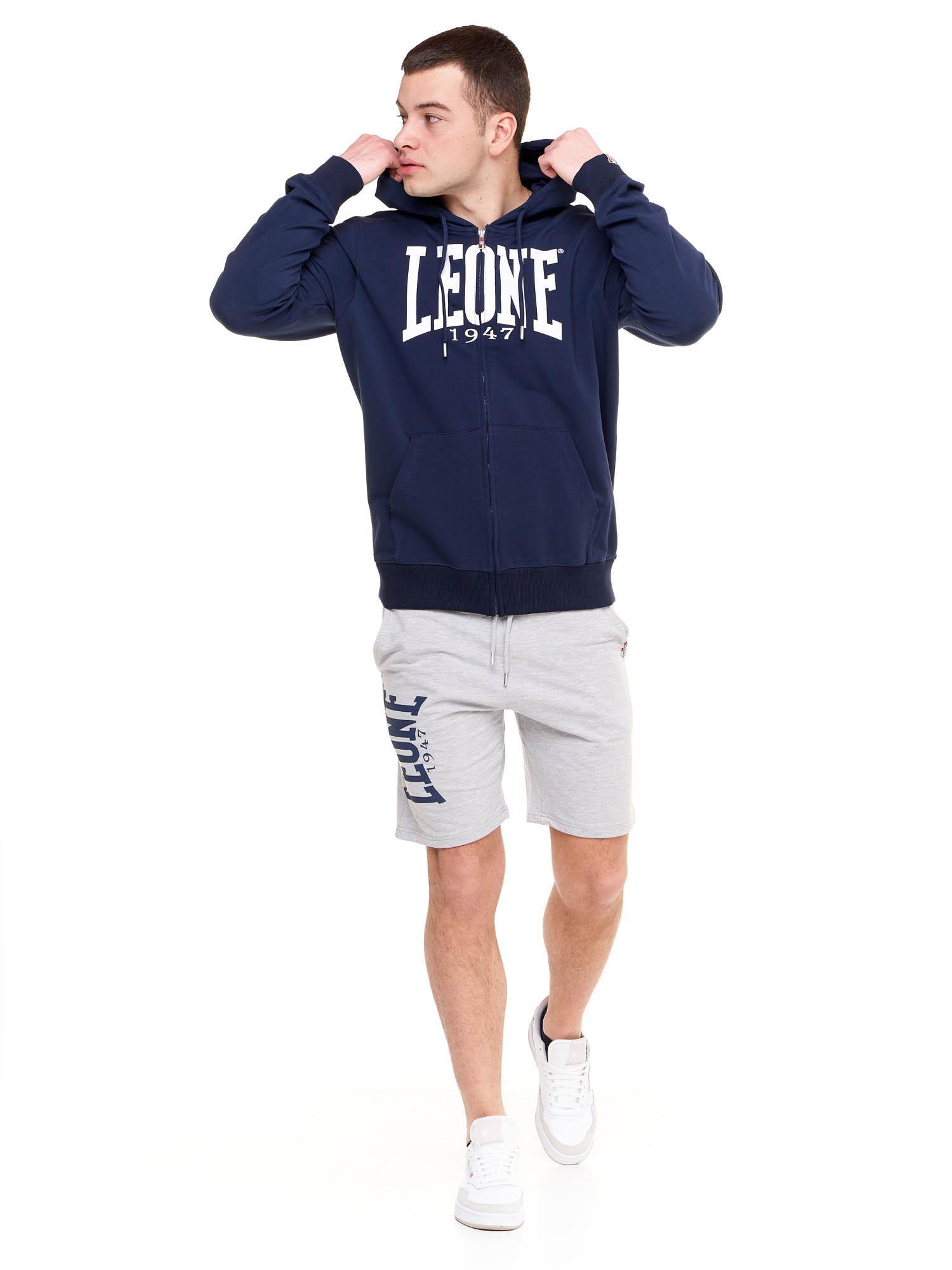 Leone 1947 Apparel Bluzy z kapturem męskie zapinane na zamek