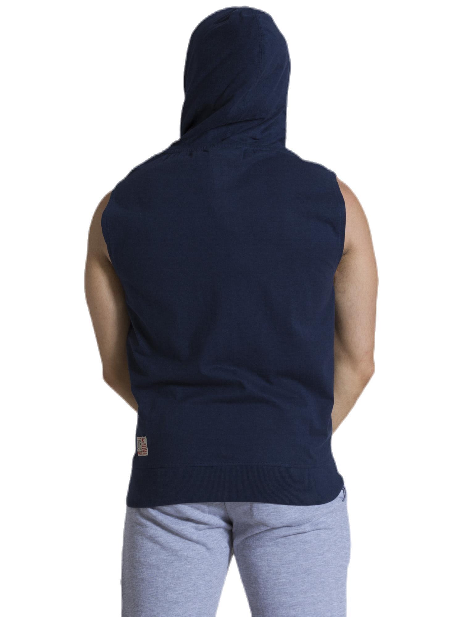Moletom masculino sem mangas com zíper Leone 1947 Apparel 4/8