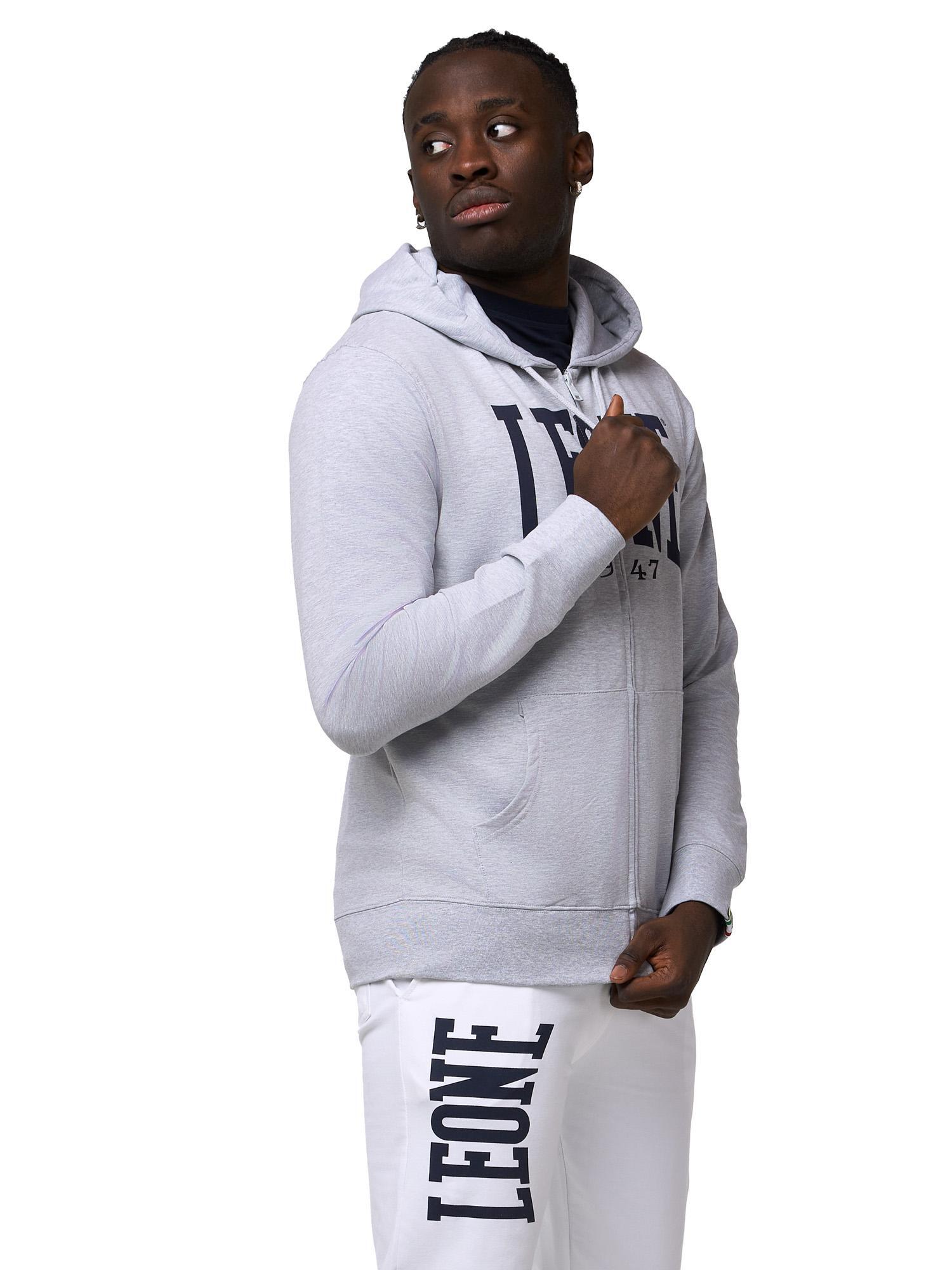 Leone 1947 Apparel heren hoodies met rits 3/8