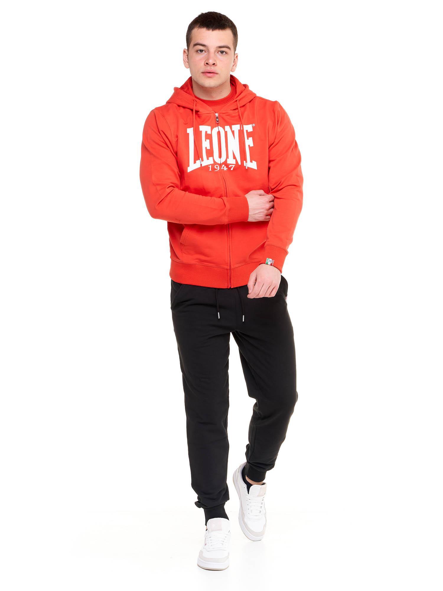 Leone 1947 Apparel Bluzy z kapturem męskie zapinane na zamek