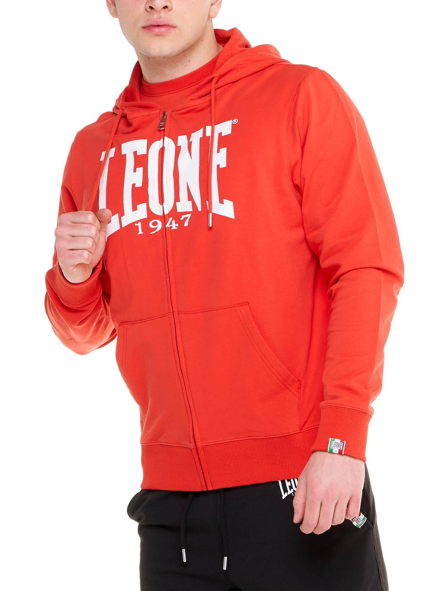 Felpa da uomo con cappuccio e zip Leone 1947 Apparel 5/8