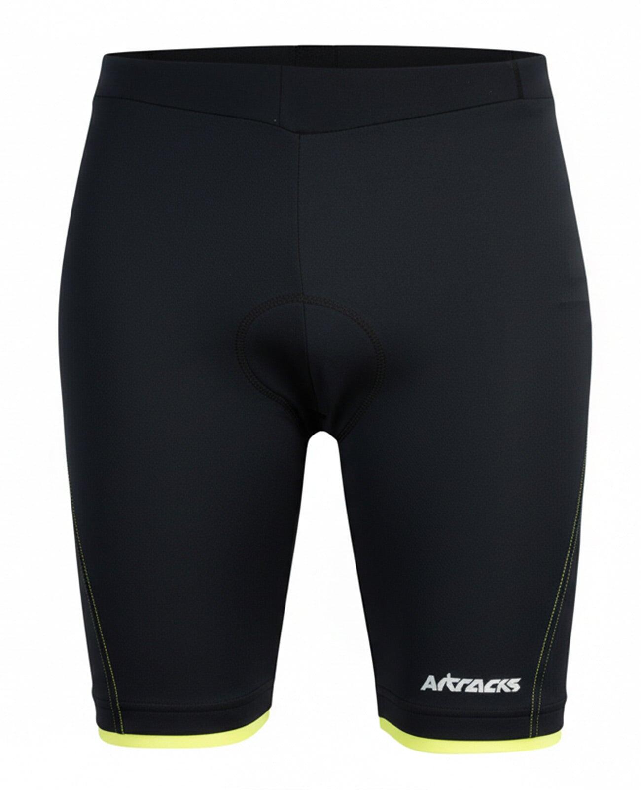 Damen Fahrradhose Kurz Radhose Comfort Line Schwarz-Neon 2/4