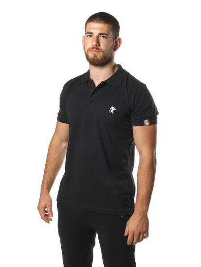 Polo homme en piqué à manches courtes Leone Basic