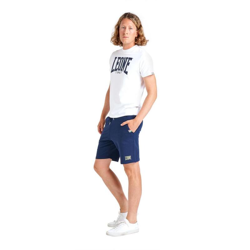 Tricou bărbătesc cu mânecă scurtă și logo mare