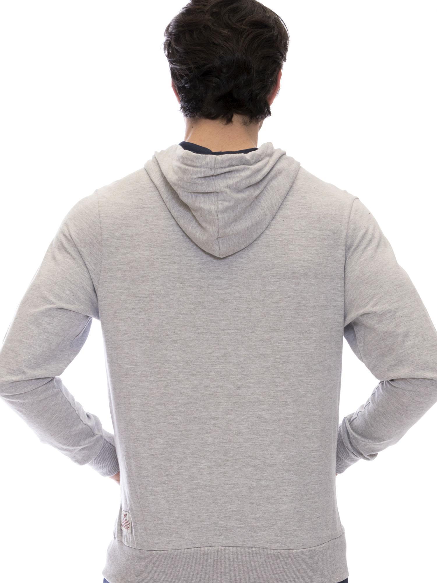 Leone 1947 Apparel Herren-Kapuzenpullover mit Reißverschluss 3/8