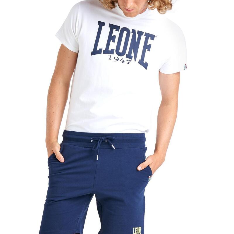 Tricou bărbătesc cu mânecă scurtă și logo mare