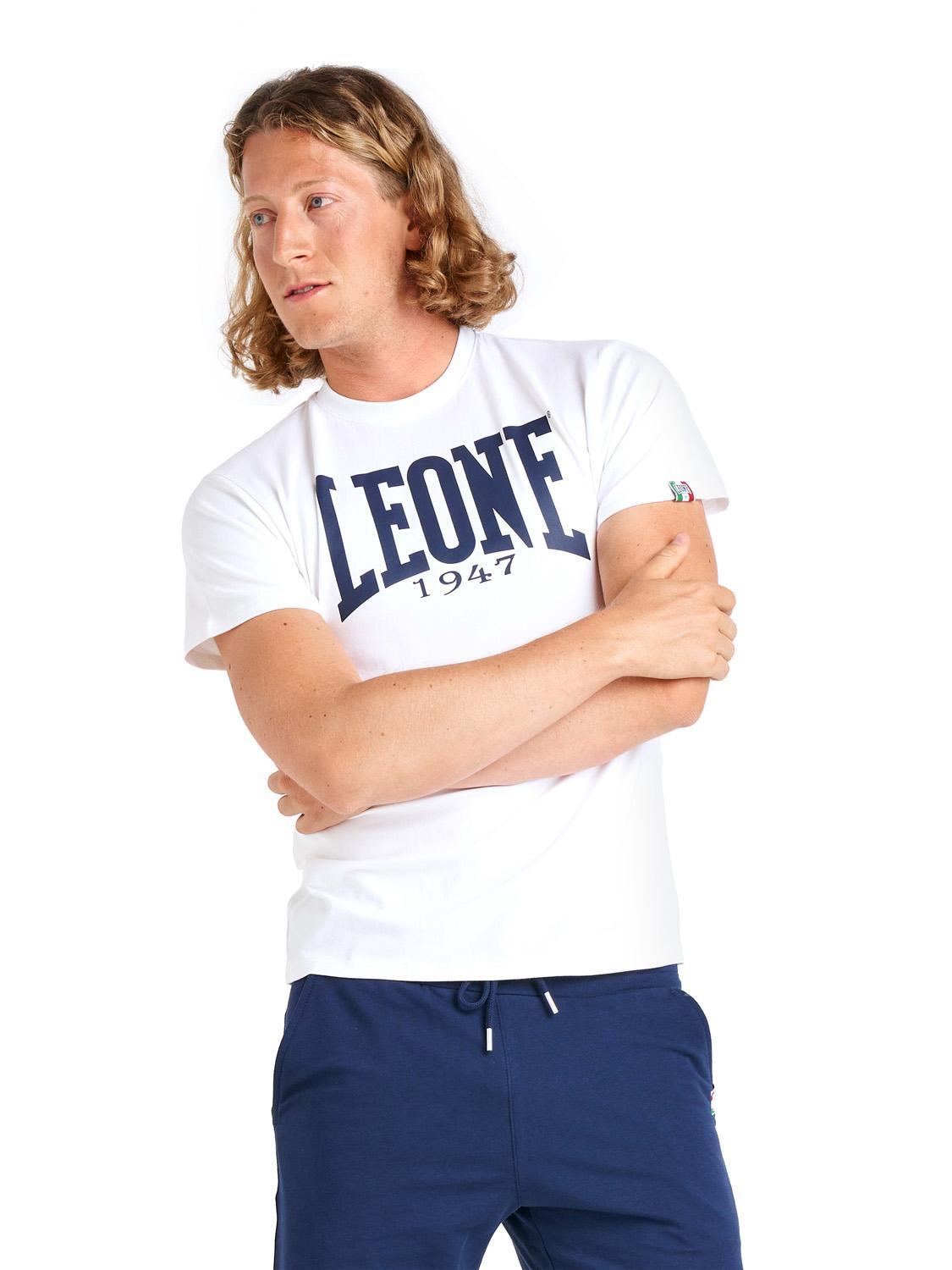 Tricou bărbătesc cu mânecă scurtă și logo mare