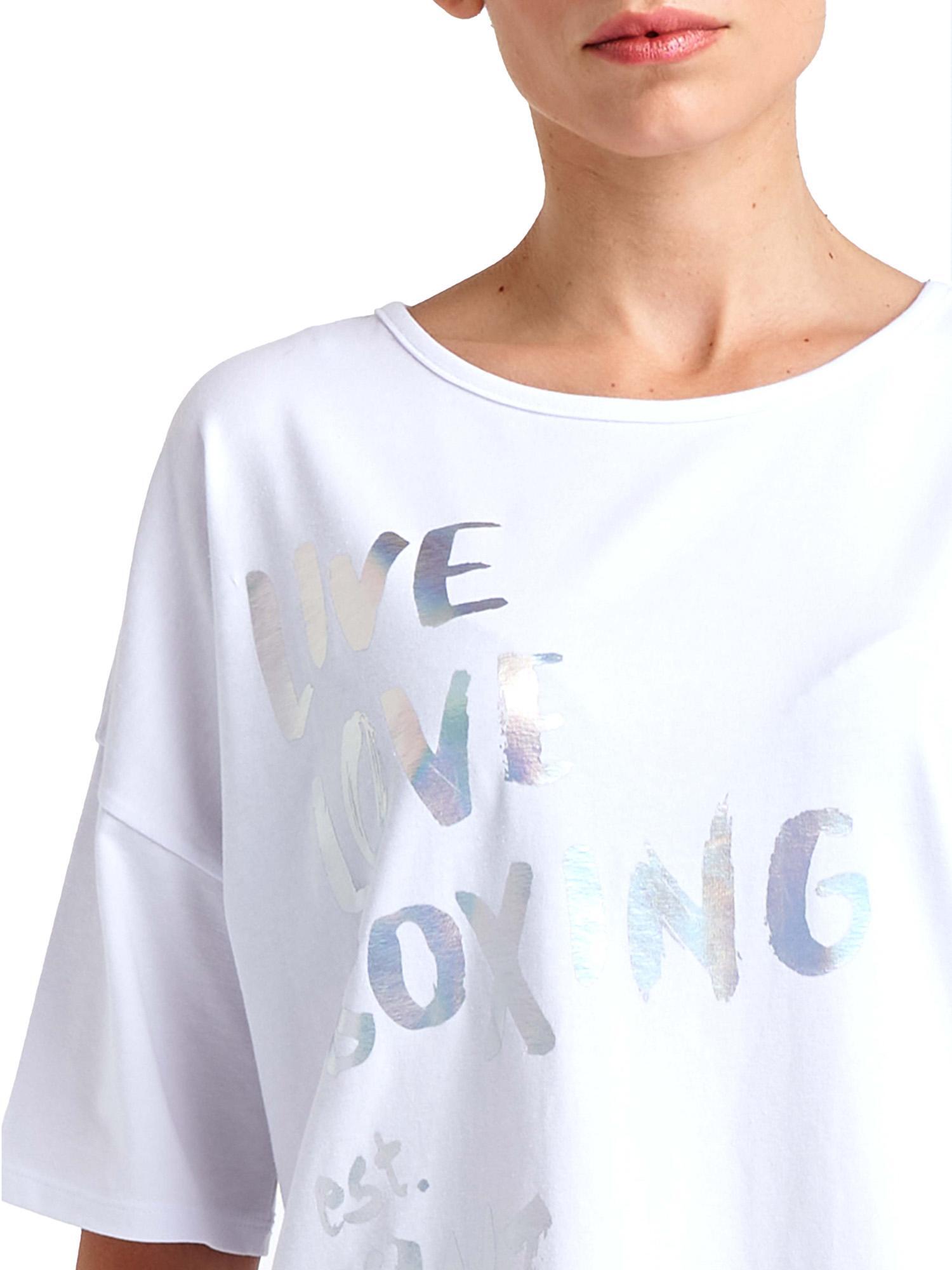 T-shirt maxi manches courtes femme scintillant 6/7