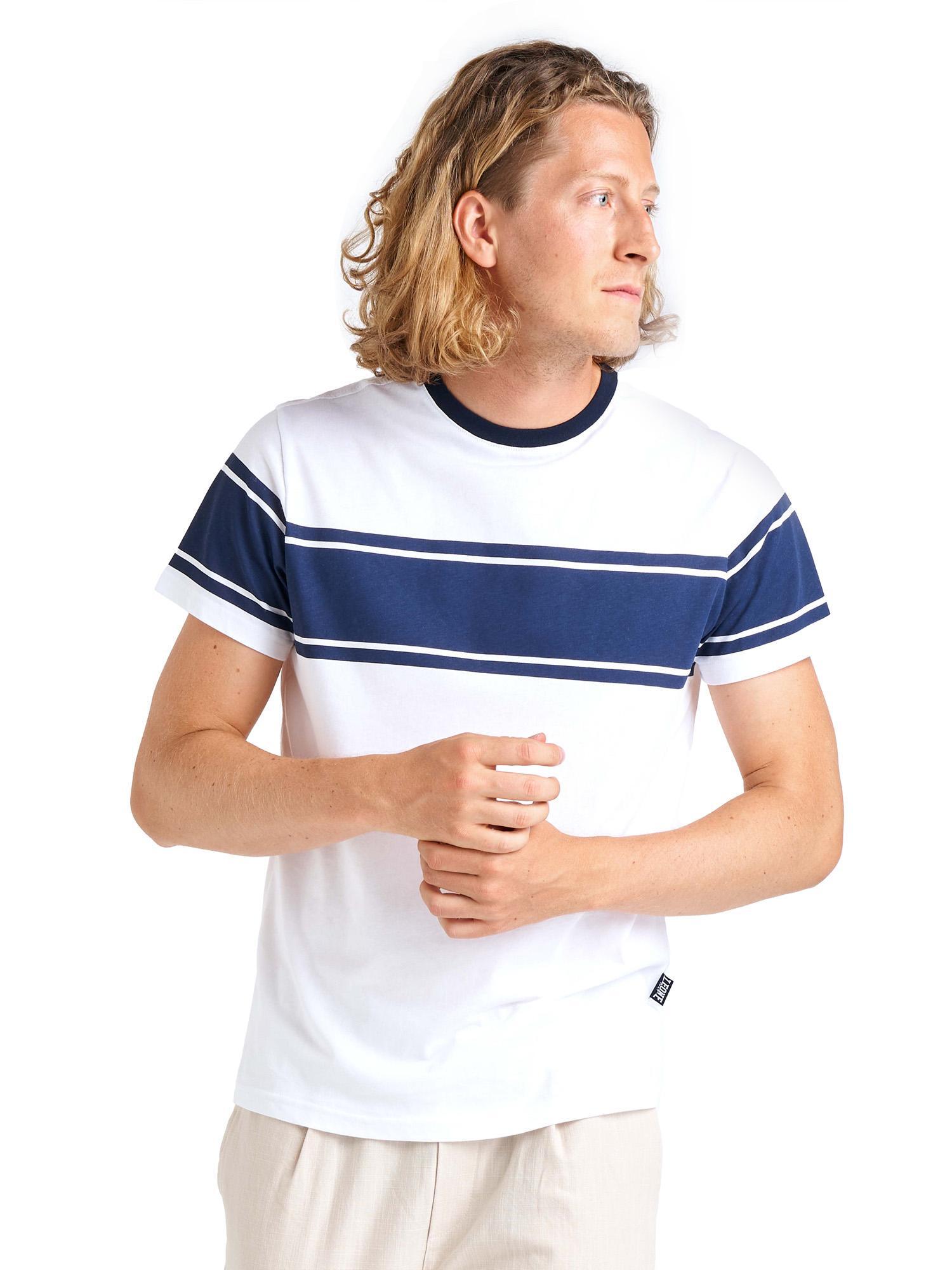 Tricou bărbătesc minimalist cu mânecă scurtă din bumbac organic