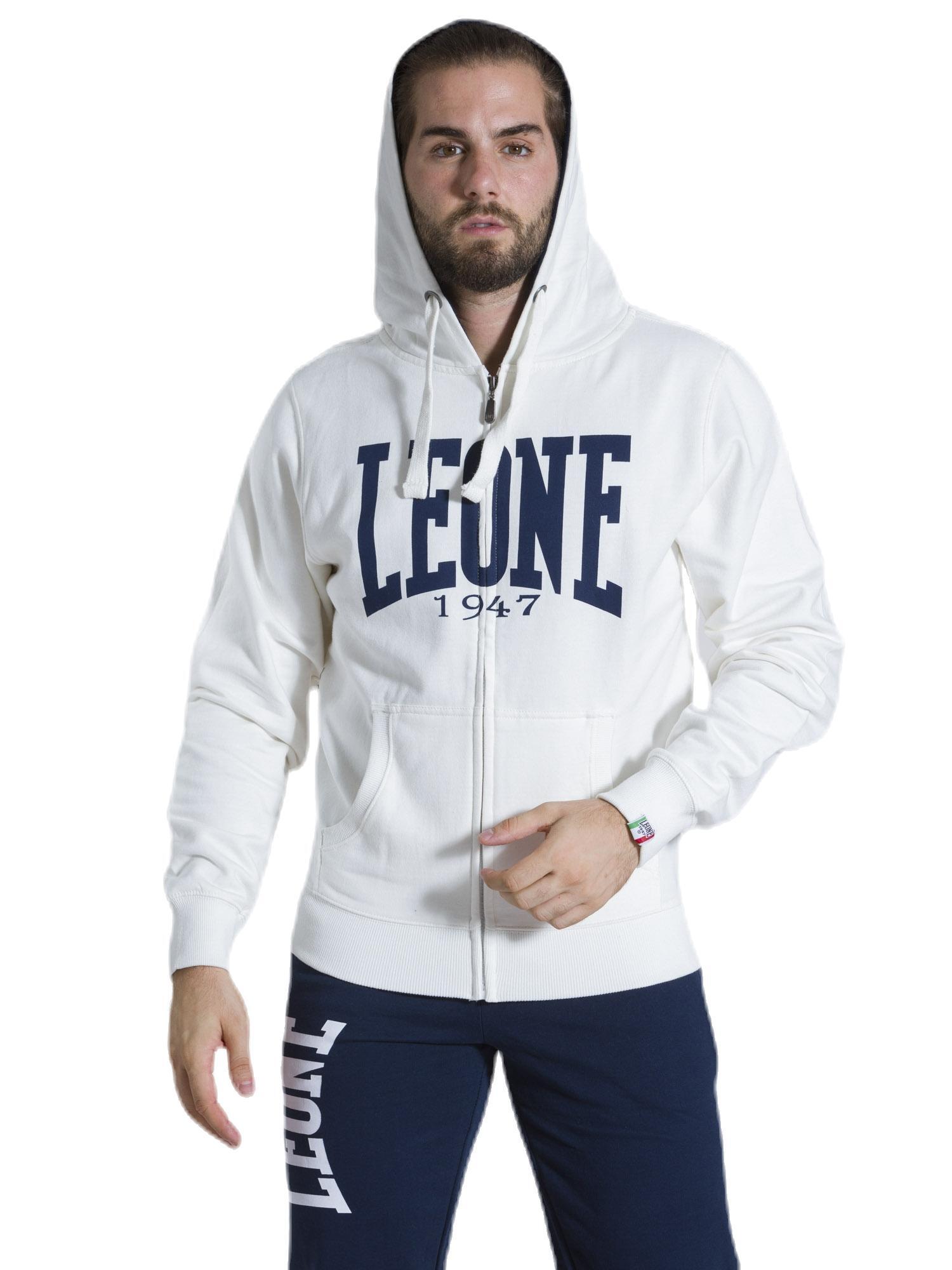 Felpa da uomo con cappuccio e zip Leone 1947 Apparel 6/7
