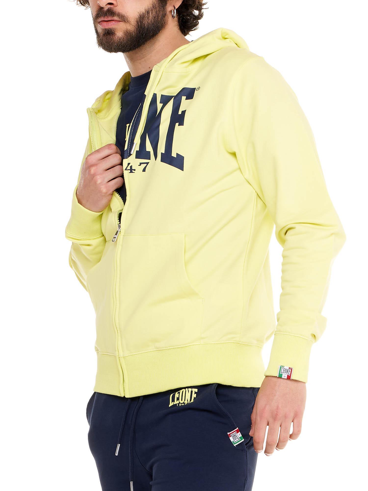 Leone 1947 Apparel Bluzy z kapturem męskie zapinane na zamek 5/7