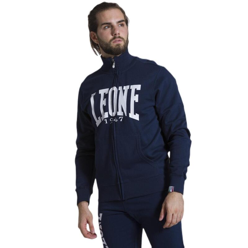 Hanorace cu fermoar integral și guler înalt pentru bărbați Leone 1947 Apparel