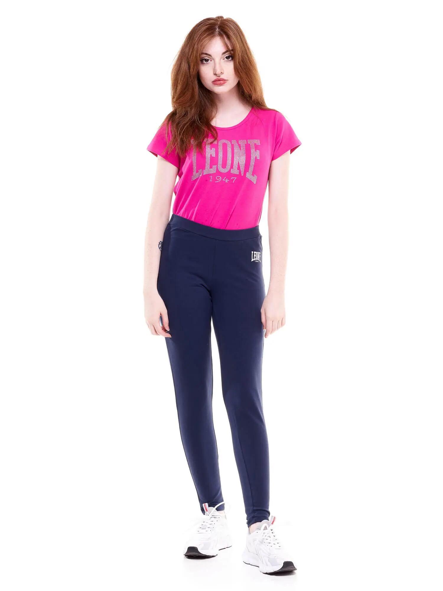 Einfache Damen-Leggings mit kleinem Logo 2/8