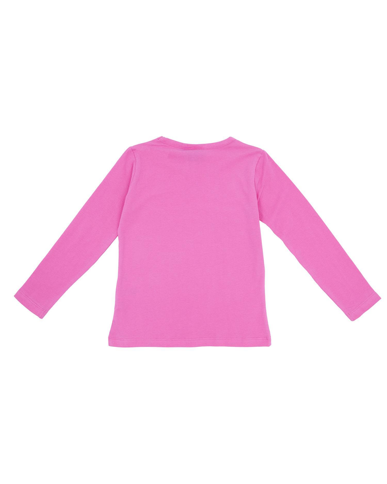 T-shirt fille manches longues avec petit logo Basic 6/7