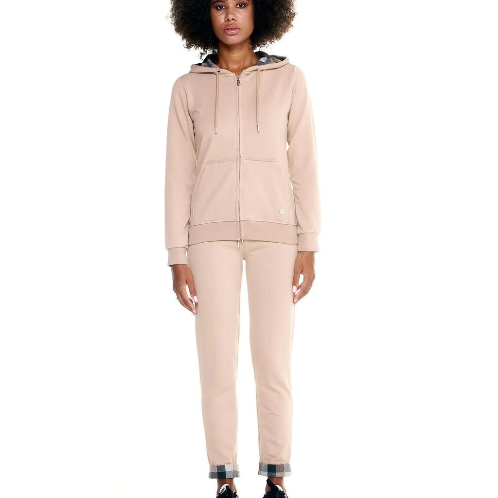 Woman hoody tracksuit full zip Leisure