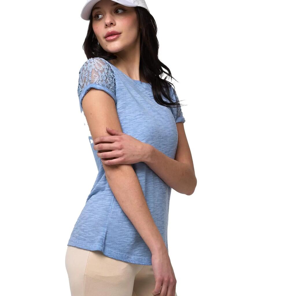 Woman t-shirt short sleeves Lace