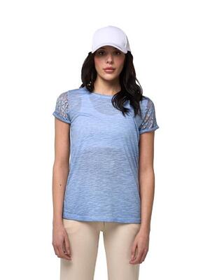 Leone lace dames-t-shirt met korte mouwen