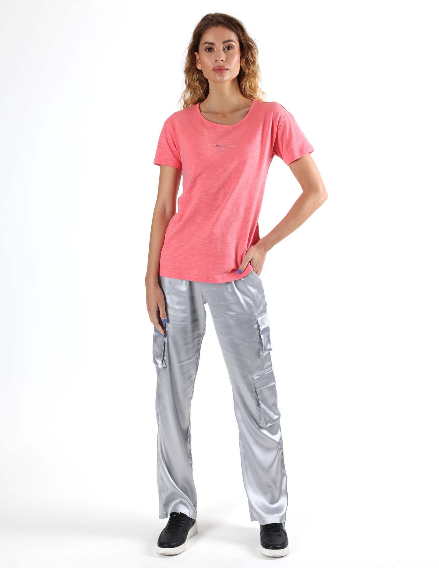 T-shirt femme Leone 1947 Apparel motifs métalliques confort quotidien 7/8
