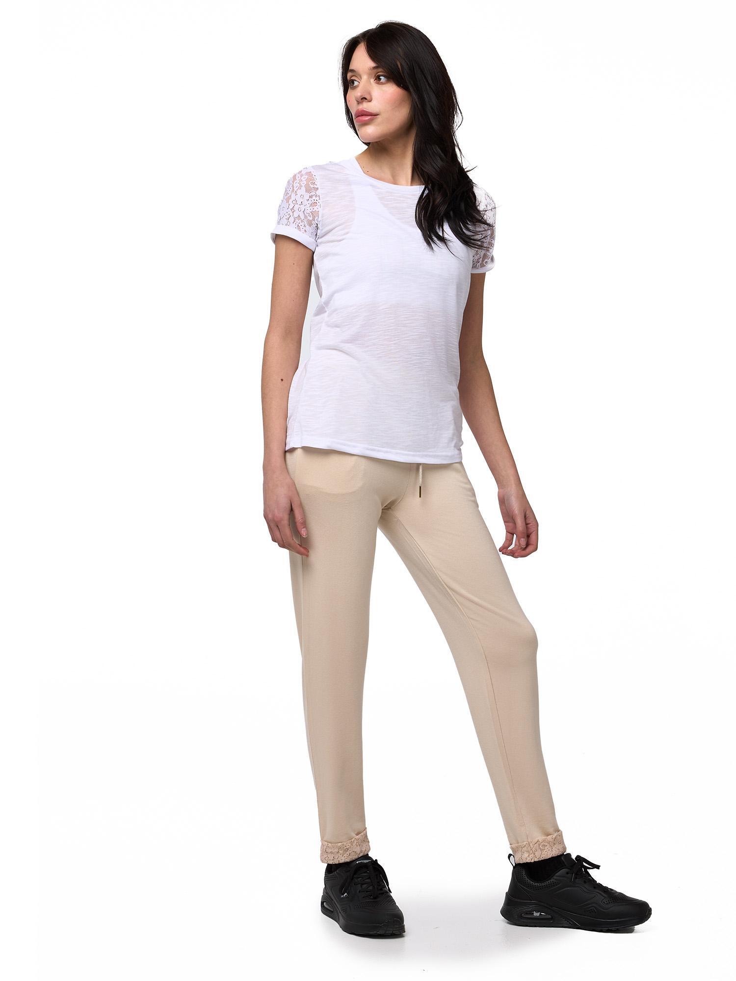 Joggingbroek dames Leone 1947 Apparel boorden kanten boorden 3/8