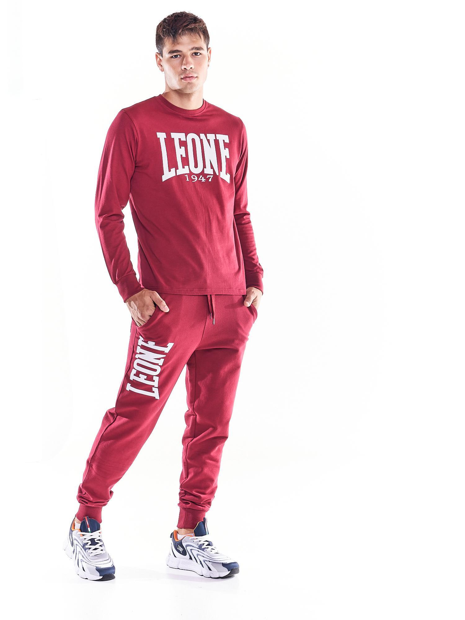 T-shirt da uomo maniche lunghe Leone 1947 Apparel 3/8