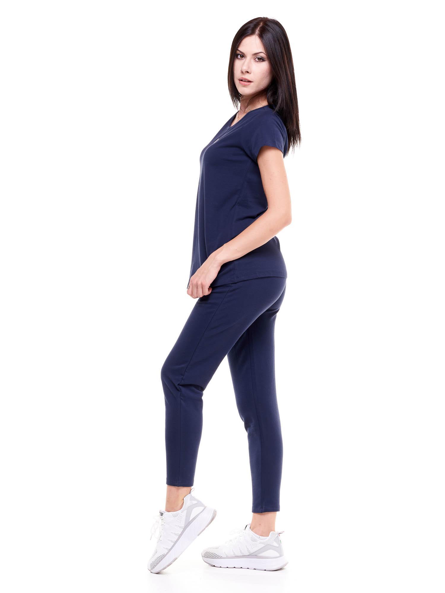 Basic-T-Shirt für Damen mit Rundhalsausschnitt und kurzen Ärmeln 3/8