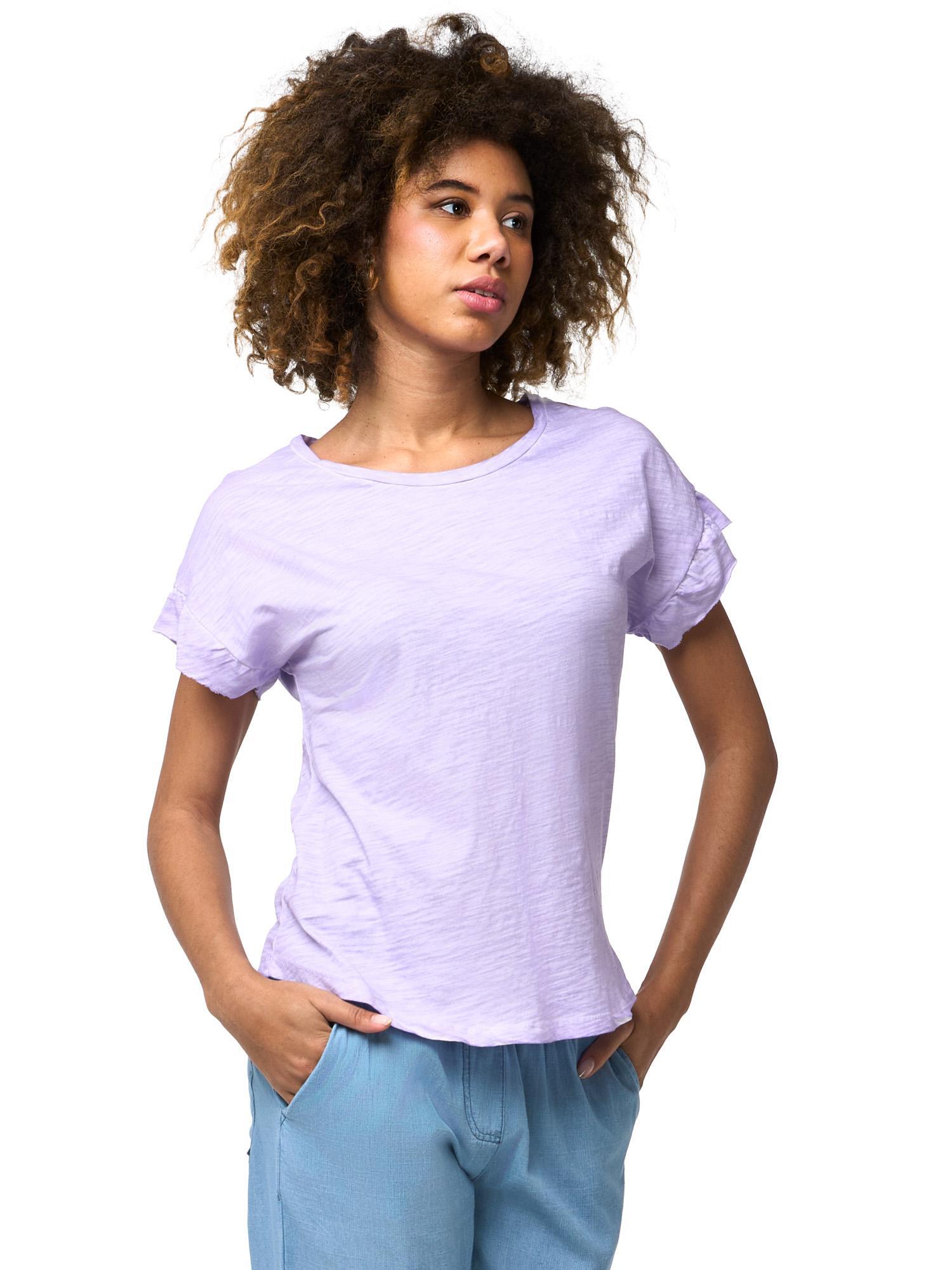 Leone 1947 Apparel T-Shirt mit Batikrüschen. Frischer und lebendiger Look. 3/8