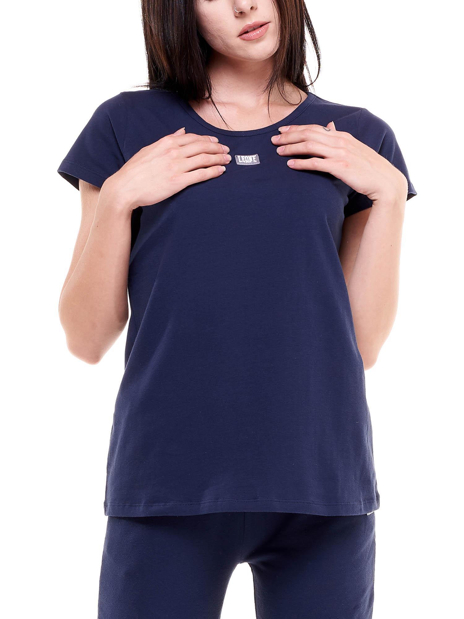 Basic-T-Shirt für Damen mit Rundhalsausschnitt und kurzen Ärmeln 5/8