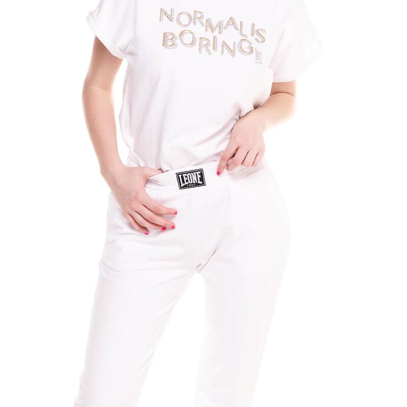 Pantaloni jogging aurii și argintii pentru femei