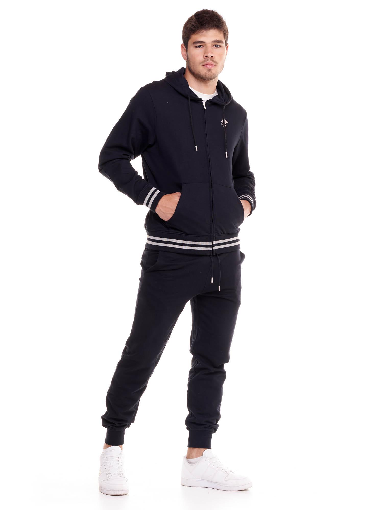 Fato de treino masculino Welcome Back com capuz e fecho de correr 3/8