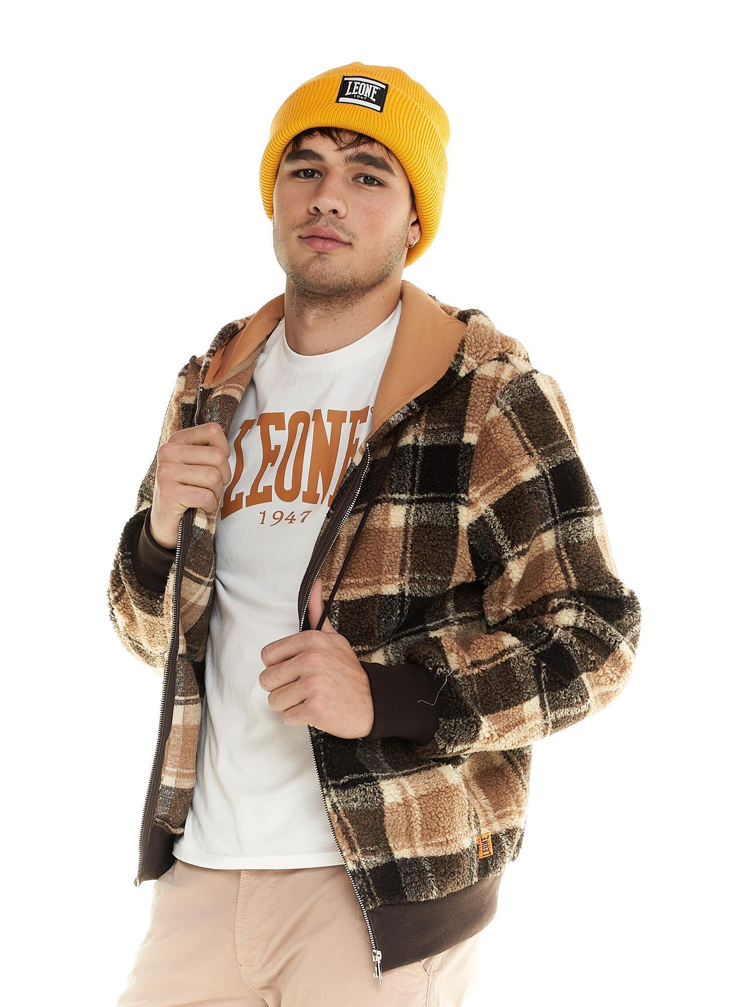 Veste homme à capuche Leone en sherpa Shades 3/5