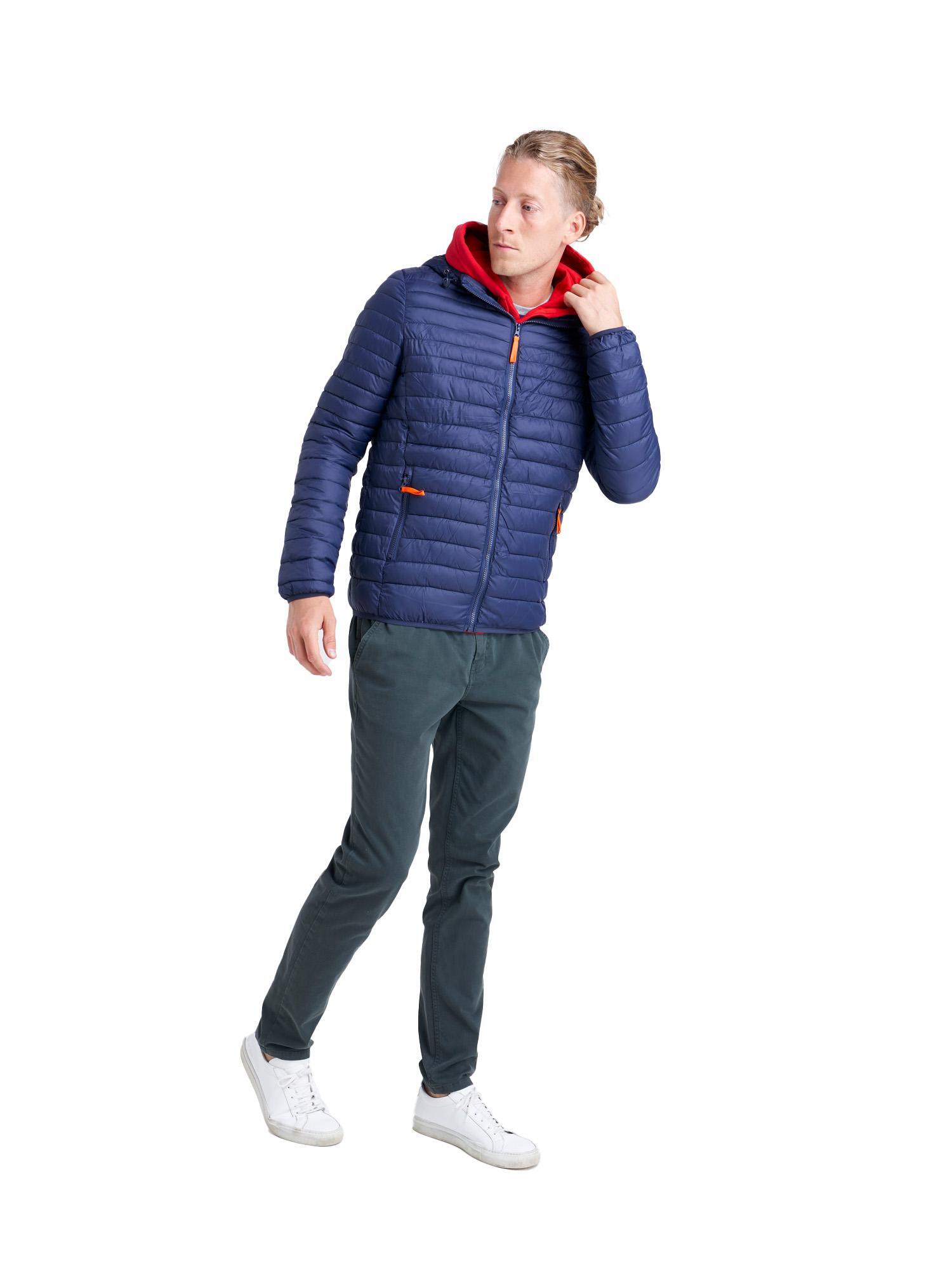 Leone herenjas met capuchon en Basic ritssluiting 3/8