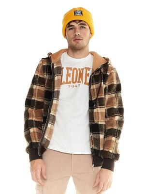 Giacca Leone uomo con cappuccio in sherpa Shades