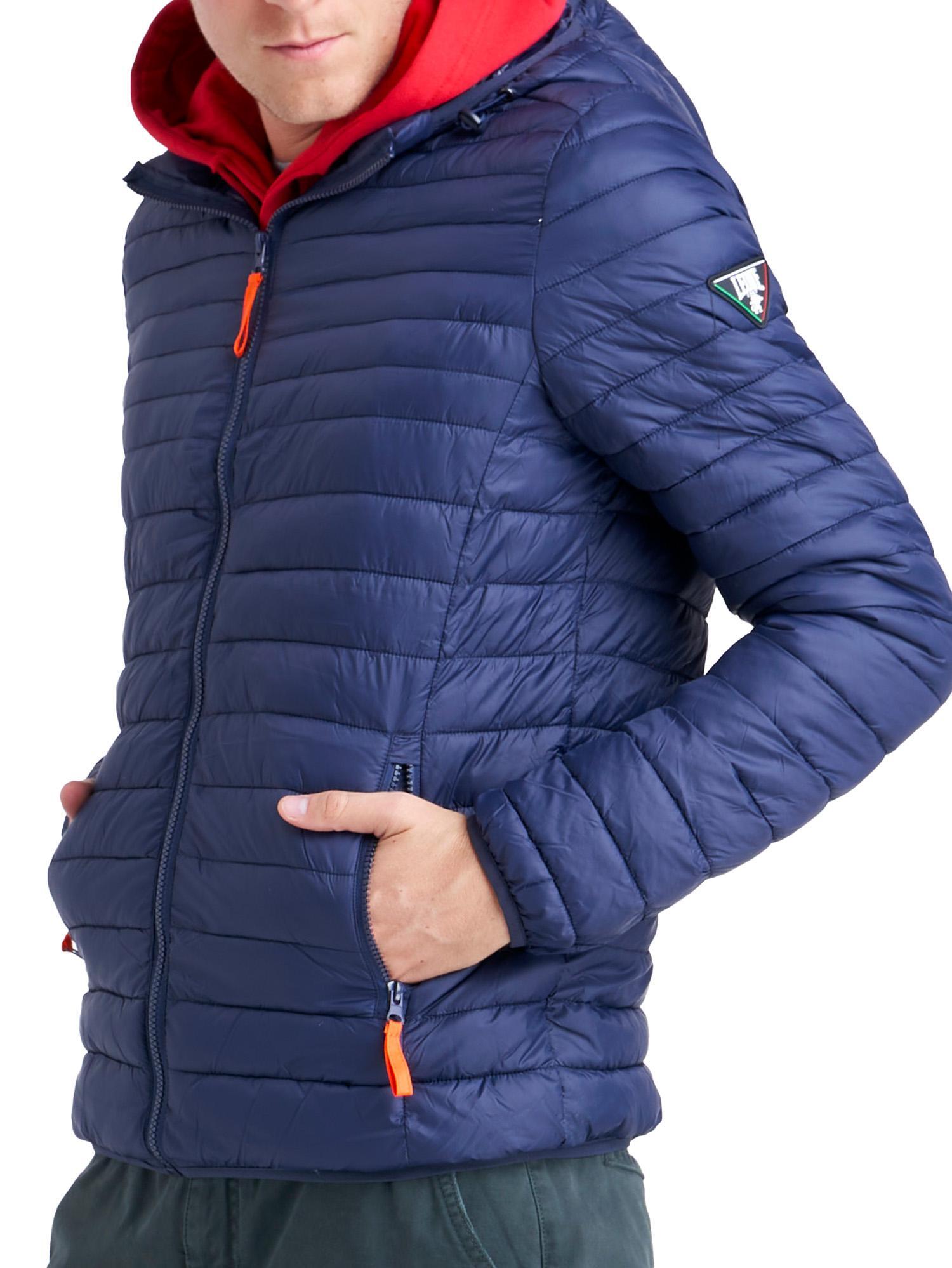 Leone herenjas met capuchon en Basic ritssluiting 5/8