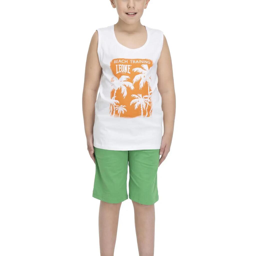 Boy tank + bermuda Beach
