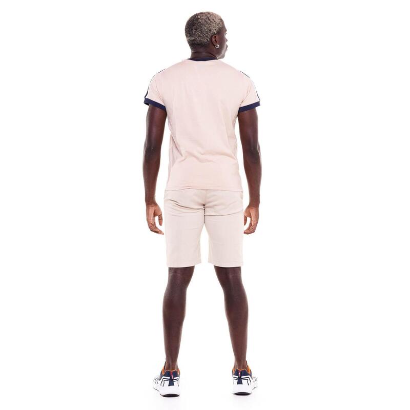 Tricou bărbătesc Earth Tones cu logo mare