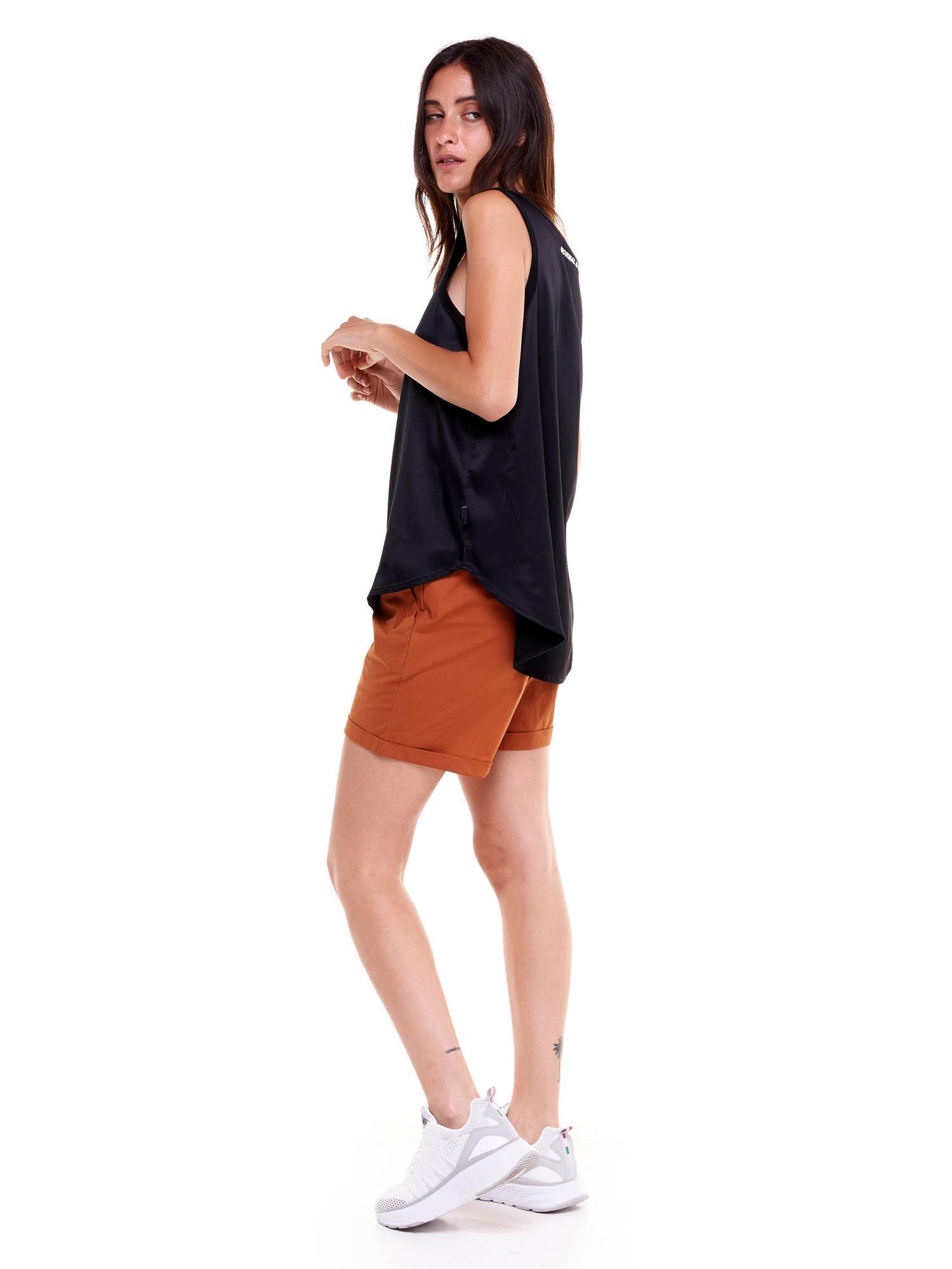 Canotta satin da donna Black and White 5/5