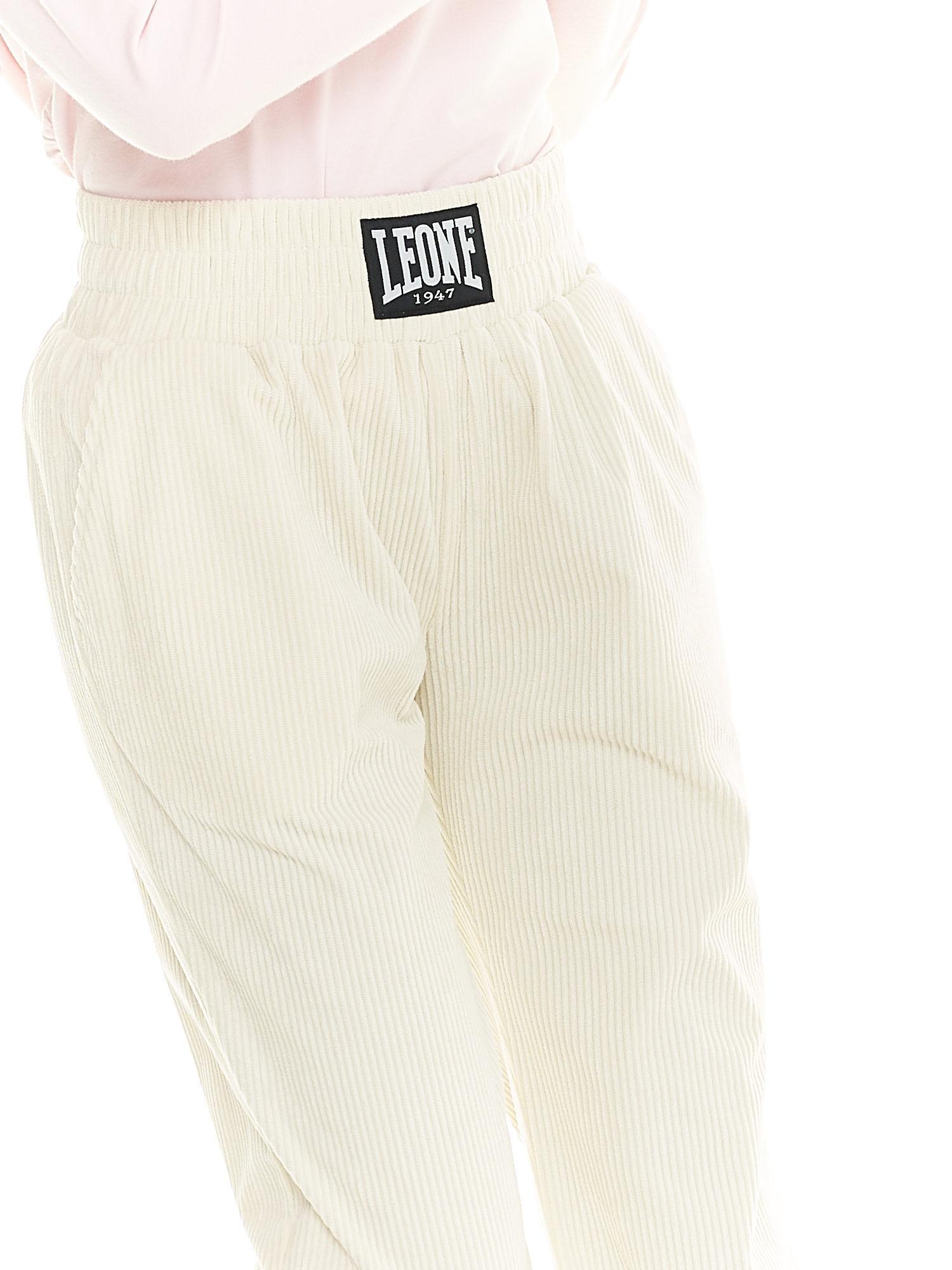 Pantaloni da tuta in velluto a coste Leone donna Leisure 5/8