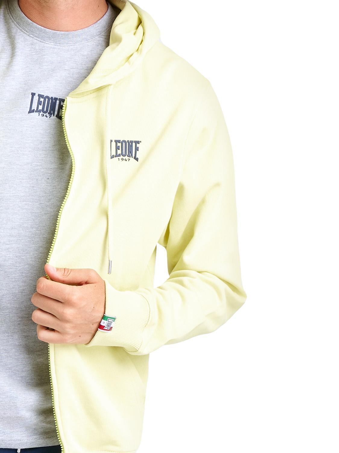 Leone Basic Sweat à capuche zippé sans sweat-shirt pour hommes 5/7