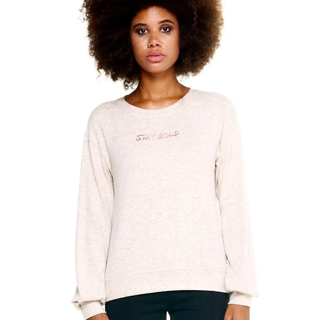 Leone Women's Crew Neck Sweatshirts Winter Chic Boxing