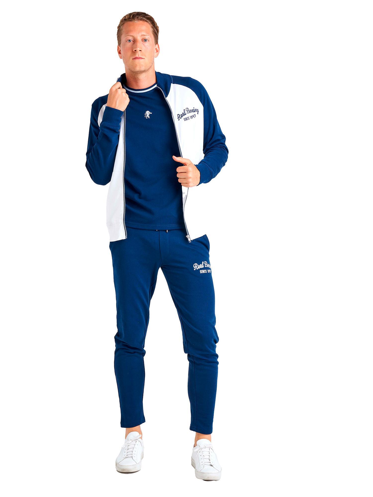 Conjunto de treino masculino Leone 1947 Apparel Real Boxing, fecho, gola alta 2/4