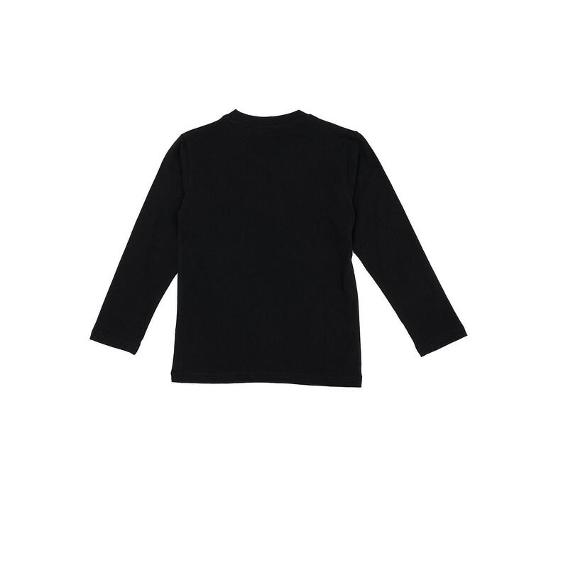 Tricou cu mânecă lungă, imprimeu și logo Basic