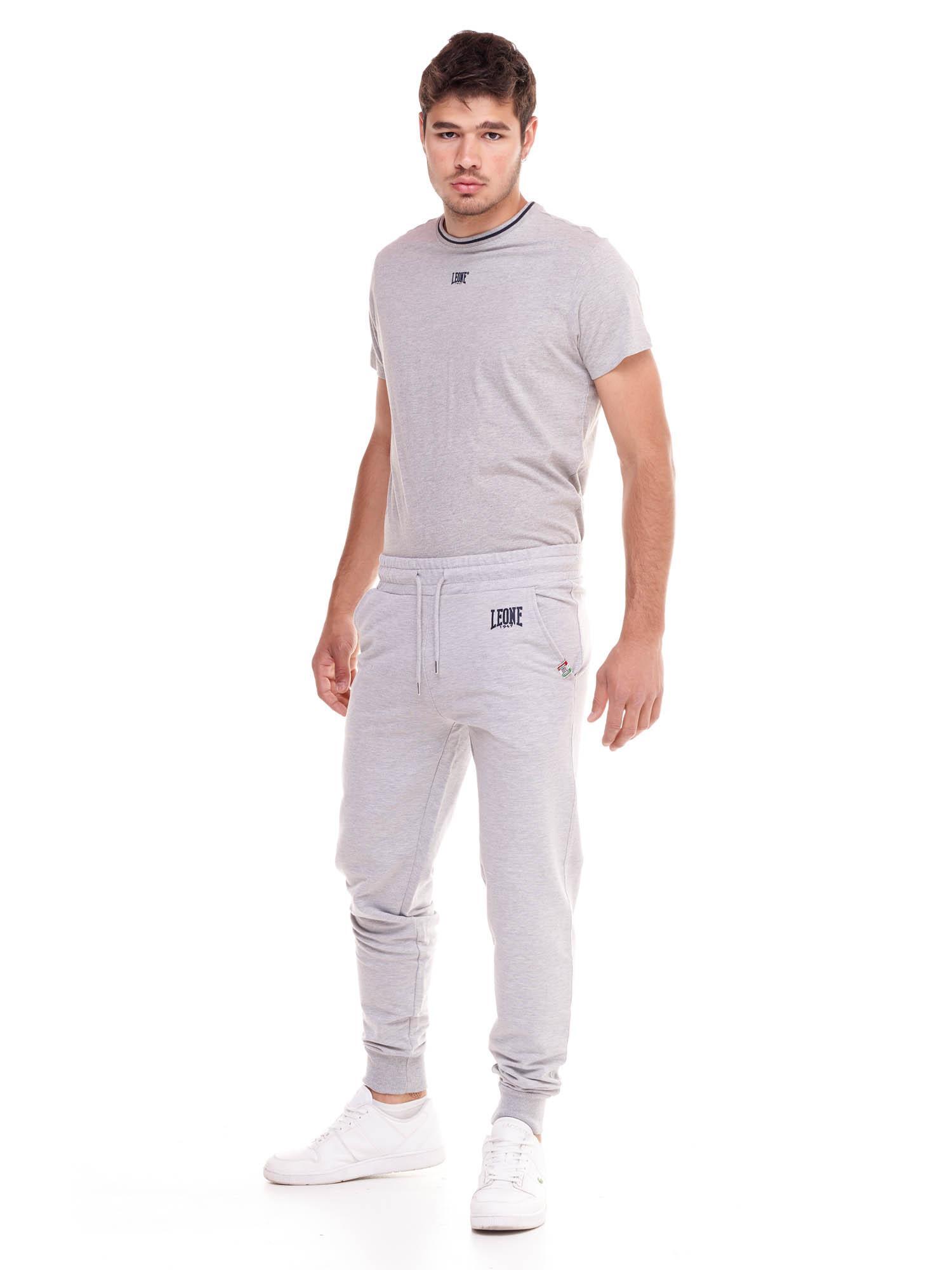 Pantalón deportivo de hombre Leone Basic con puños 7/8