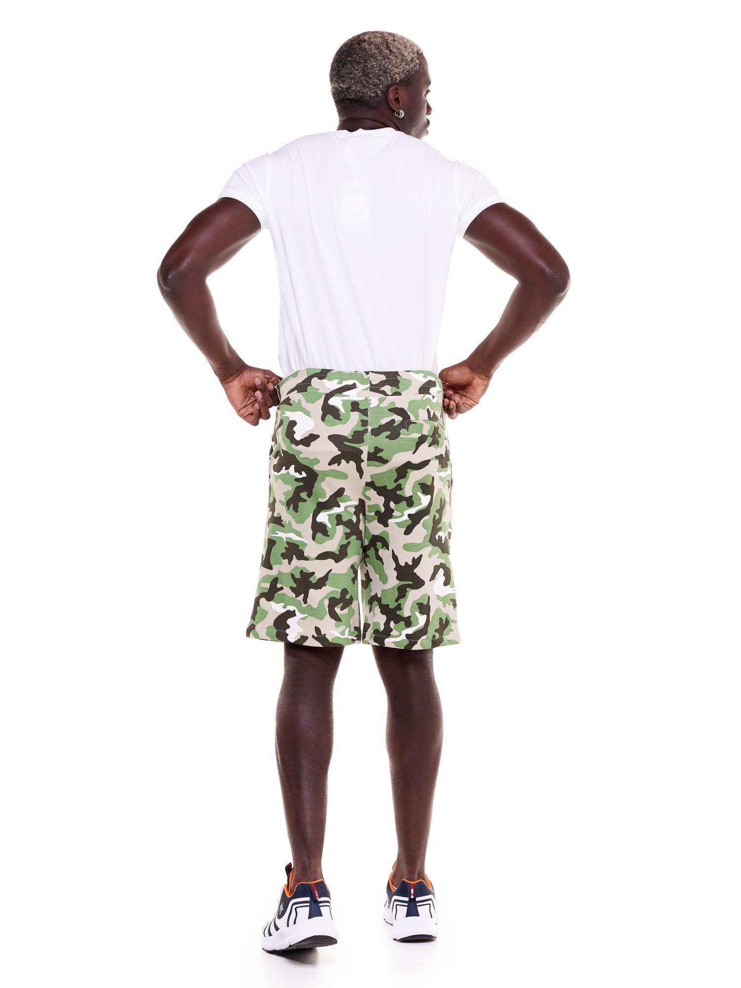 Pantaloni scurți Bermuda pentru bărbați, culoare camuflată îndrăzneață 4/5