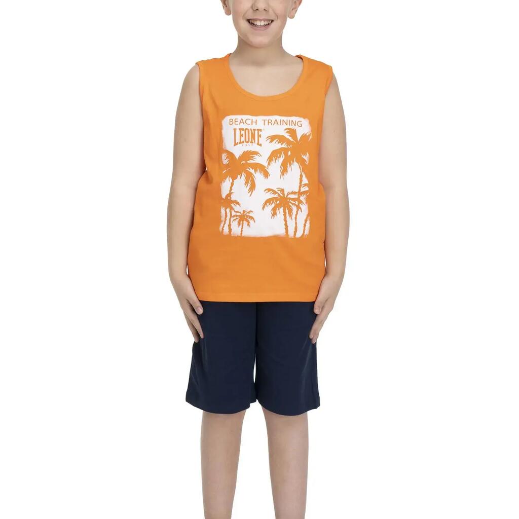 Boy tank + bermuda Beach