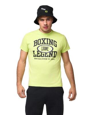 Leone active heren t-shirt met korte mouwen en "boxing legend"-print