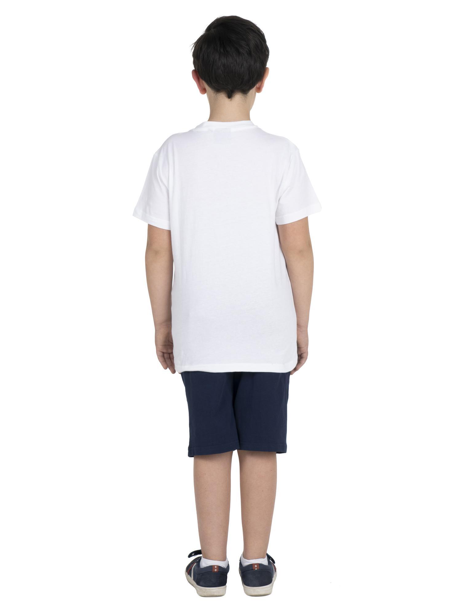 T-shirt enfant basique imprimé logo 4/7