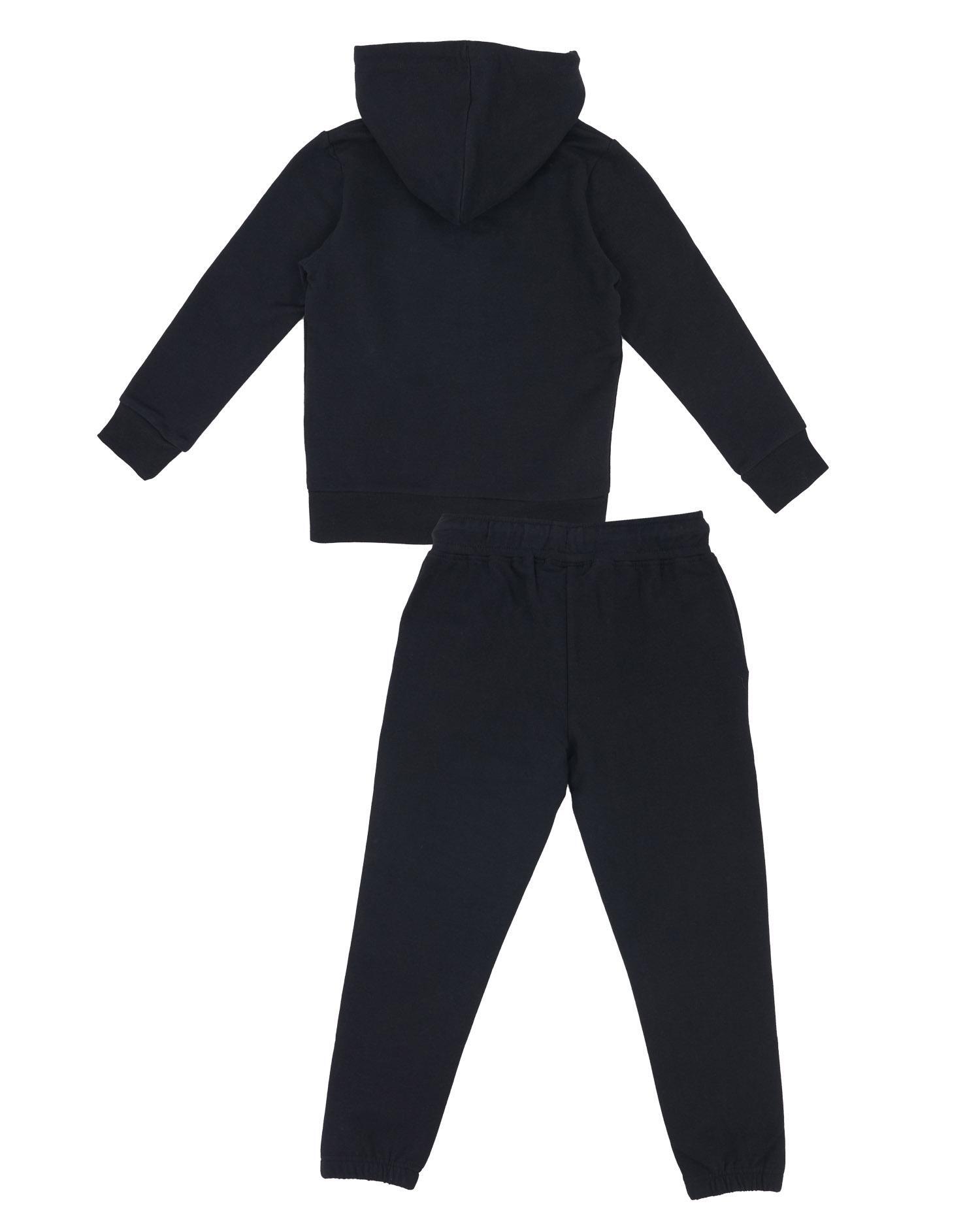 Tuta da bambina con cappuccio e full zip Basic 2/7
